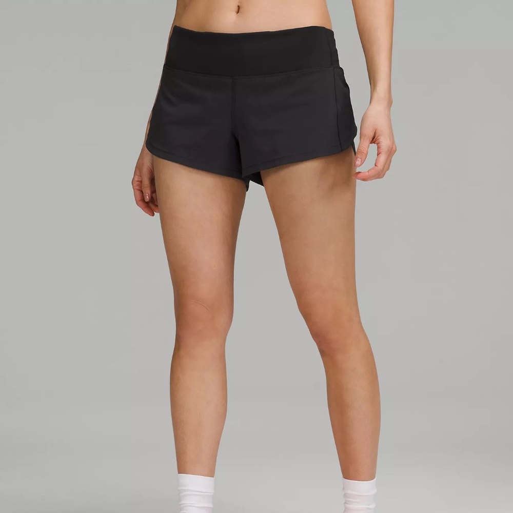 Speed Up Low-Rise Lined Short 2.5" Black